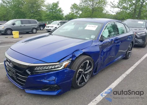 2021 Honda Accord Sport из США, поврежденный, VIN 1HGCV1F36MA014783